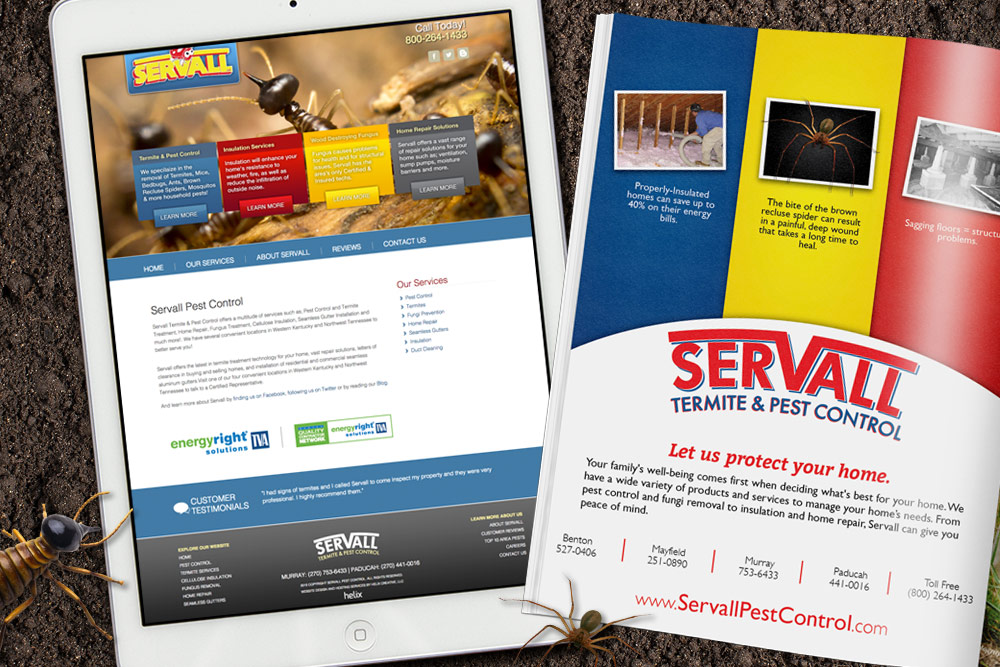 Servall Pest Control Website Design
